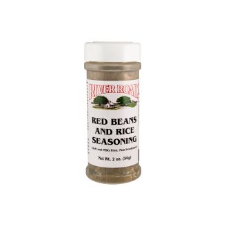 medium size jar of River Road Brand Red Beans and Rice Seasoning 2 oz.