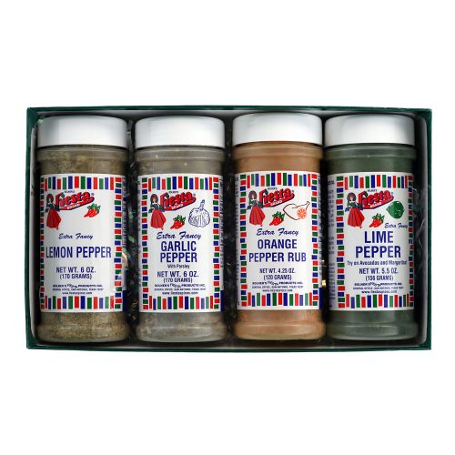 Peppers Blend Gift Box there are four medium size jars in the box