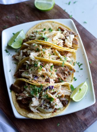 Slow Cooker Pulled Pork Tacos