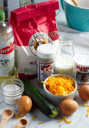 Zucchini Cheddar Bread Ingredients