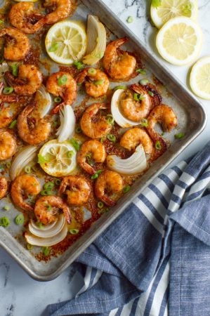 Sheet Pan Barbecued Shrimp