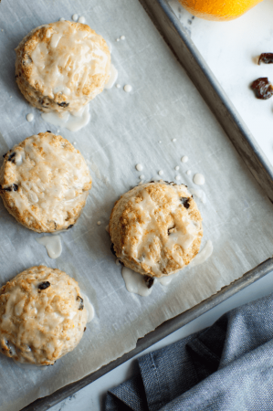 Orange Cherry Biscuits