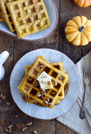 Pumpkin Pecan Waffles