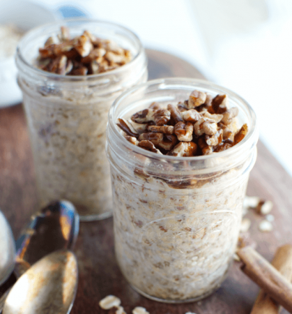 Cinnamon Pecan Overnight Oats