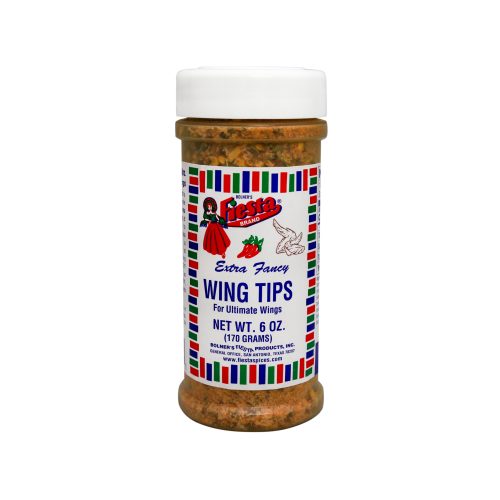 Bolner's Fiesta Brand Wing Tips seasoning for bold and flavorful chicken wings.