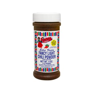 Medium size jar of Fancy Light Chili Powder 4 ounces