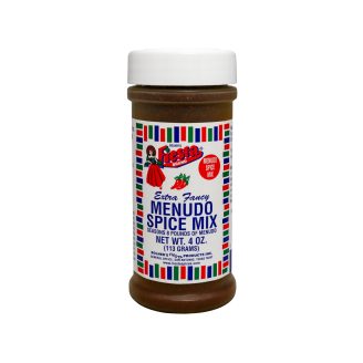 Medium size jar of Menudo Spice Mix 4 ounces