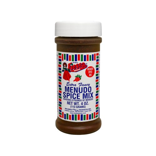 Medium size jar of Menudo Spice Mix four ounces