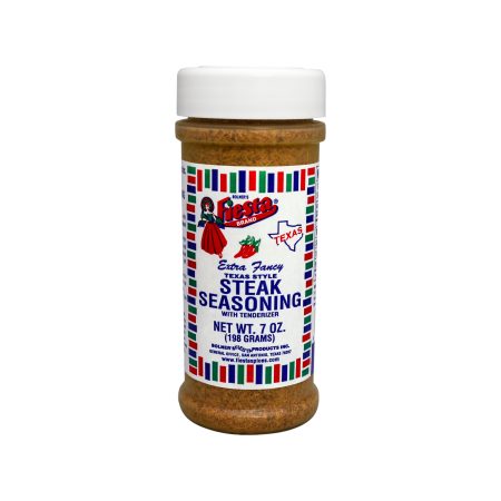 medium size jar of Texas Style Steak Seasoning 7 ounces