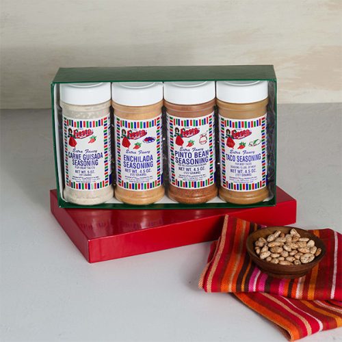 Mexican Kitchen Gift Box there are four medium size jars in the box