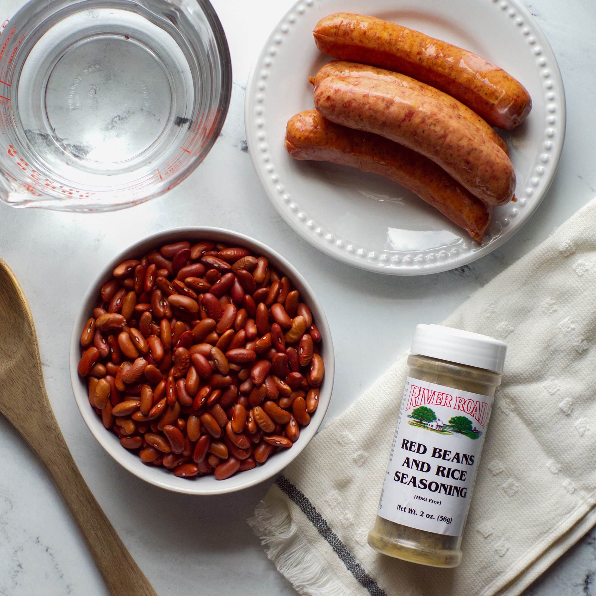 Ingredients for Red Beans and Rice Recipe