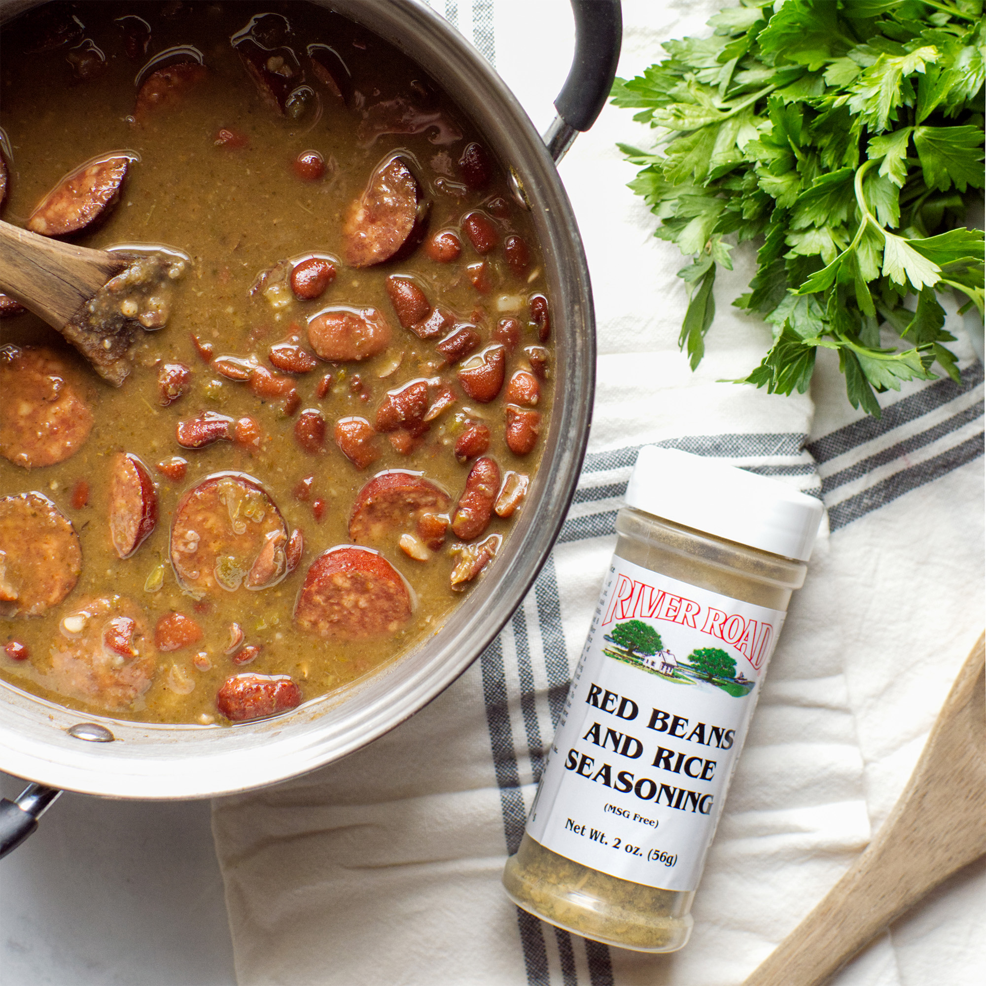 Preparation of Red Beans and Rice