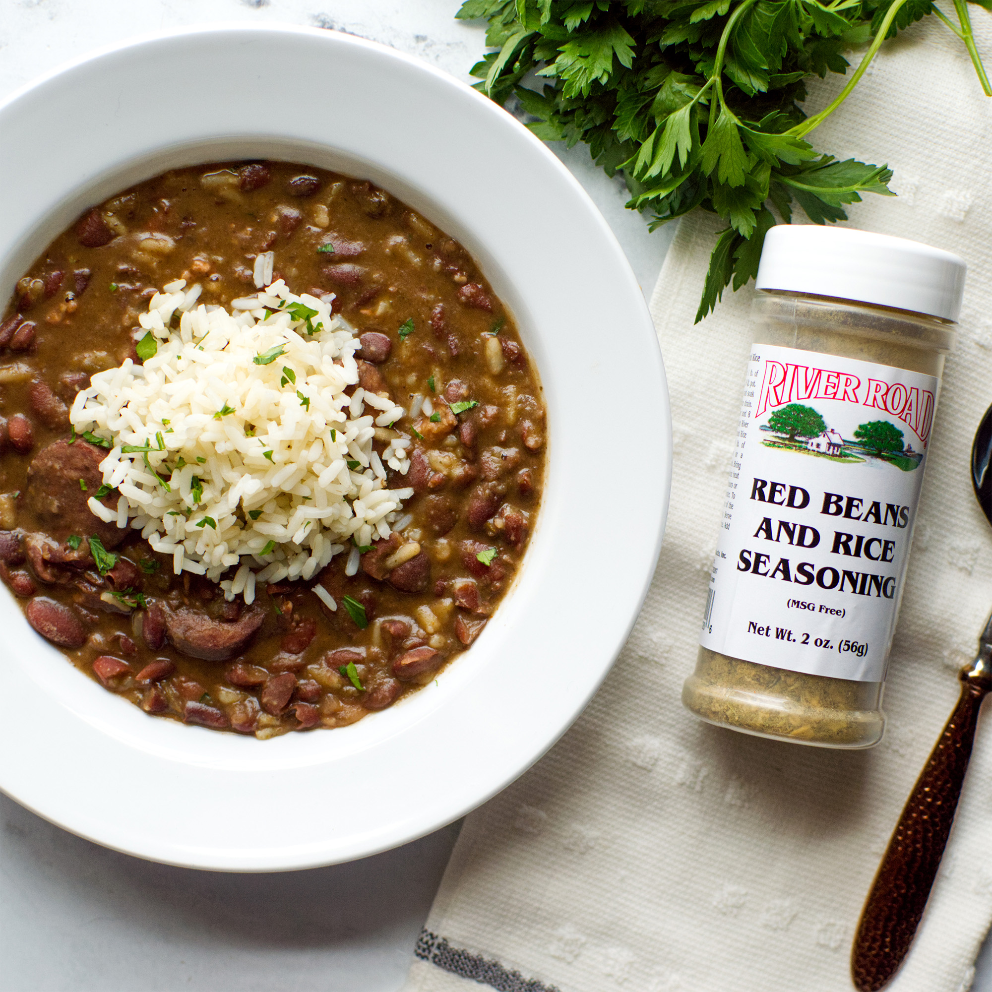 Final plated Red Beans and Rice