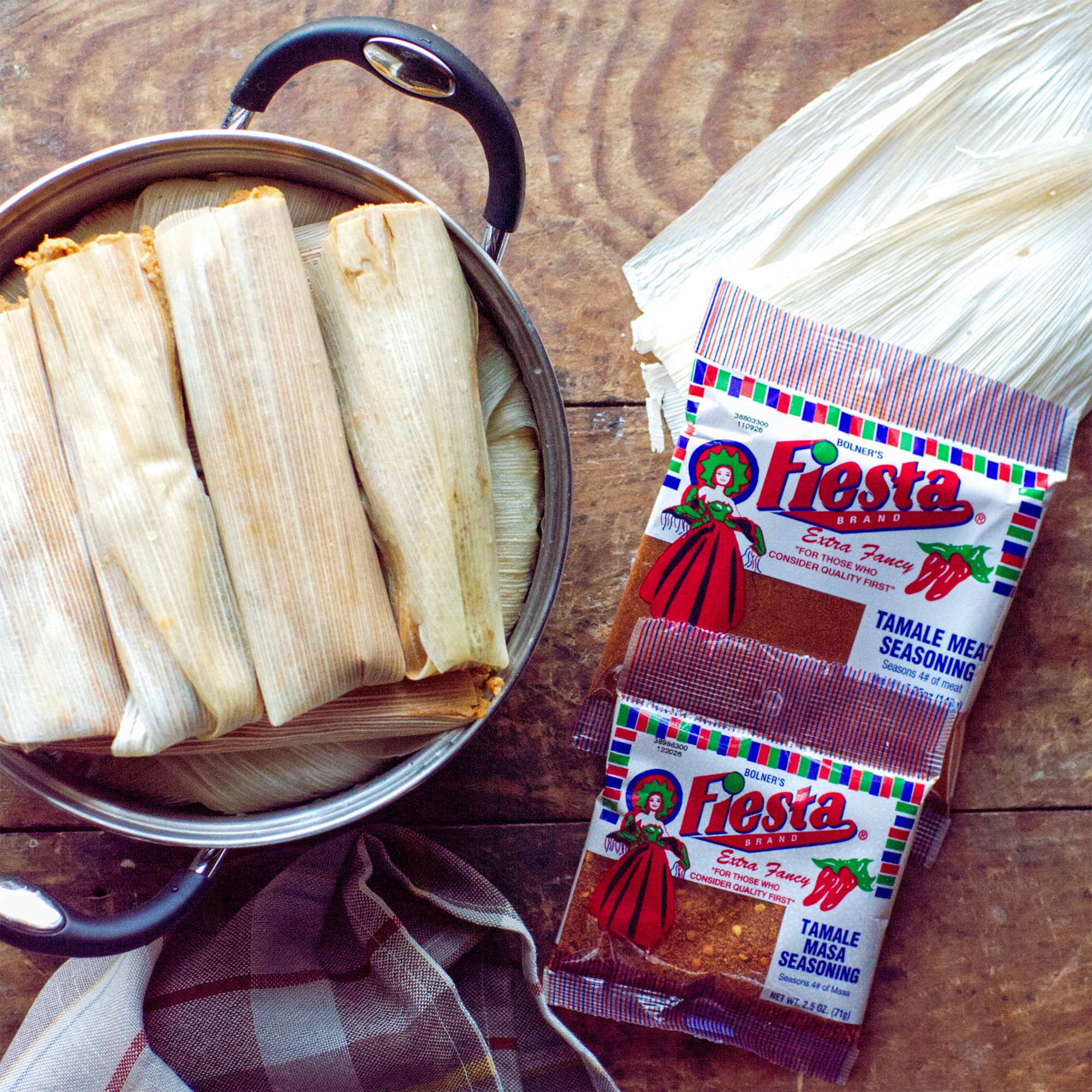 Ingredients for making tamales