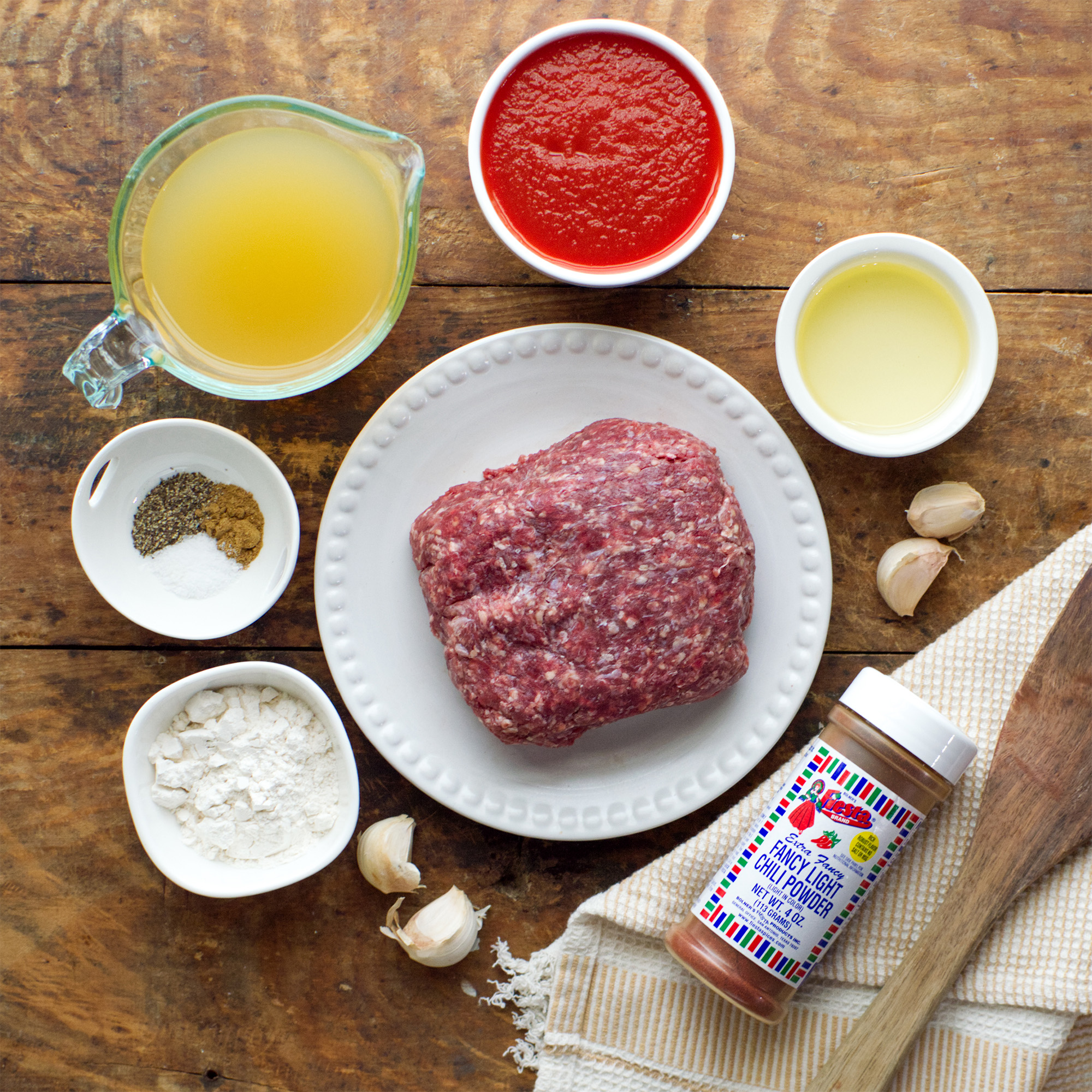 Ingredients for Bolner Family Deluxe Chili recipe