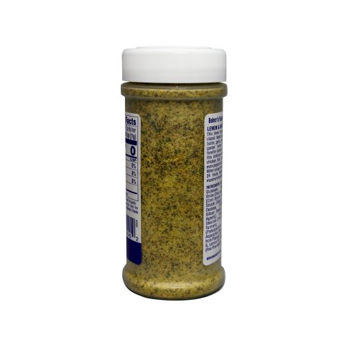 medium size jar of Lemon and Herb Seasoning six and one half ounces back of jar