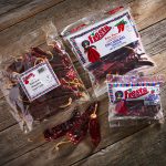 Chili Pods Cascavel collection three different sizes in cellophane bags